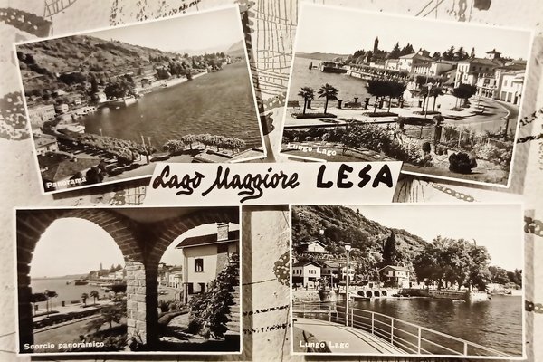 Cartolina - Lago Maggiore - Lesa - Vedute diverse - …