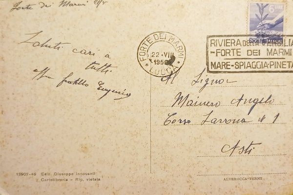 Cartolina - Forte dei Marmi ( Lucca ) - Le …