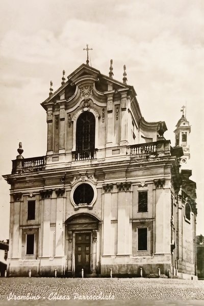 Cartolina - Strambino - Chiesa Parrocchiale - 1964