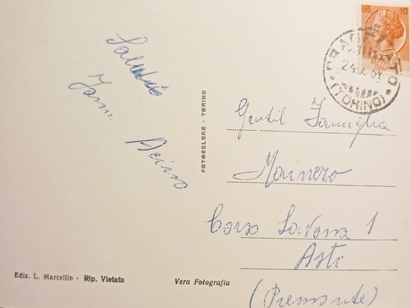 Cartolina - Pragelato - Soucheres Basses - Panorama - 1954