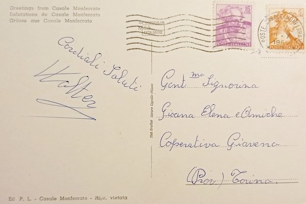 Cartolina - Saluti da Casale Monferrato - Vedute diverse - …