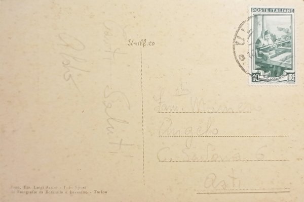 Cartolina - Sauze d'Oulx - Gli Alberghi - 1950 ca.