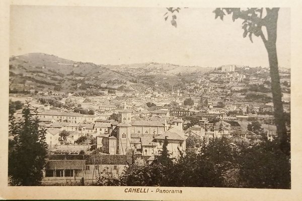Cartolina - Canelli ( Asti ) - Panorama - 1951