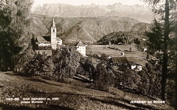Cartolina - San Genesio presso Bolzano - 1950 ca.