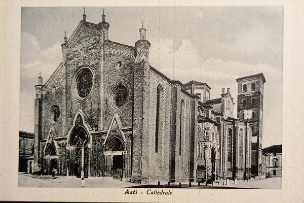 Cartolina - Asti - Cattedrale - 1925 ca.