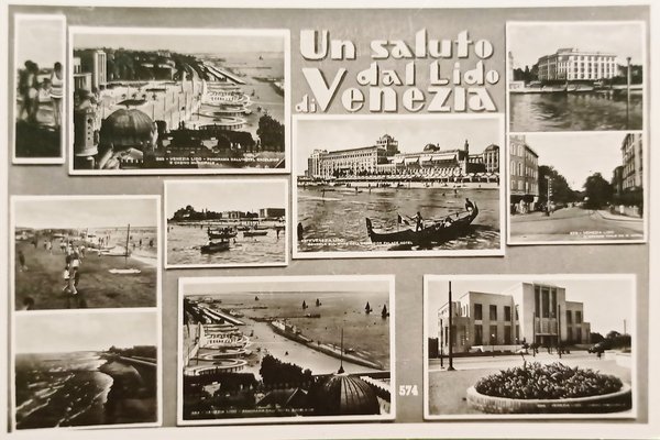 Cartolina - Saluti dal Lido di Venezia - Vedute diverse …