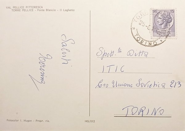 Cartolina - Val Pellice Pittoresca - Torre Pellice - Fonte …