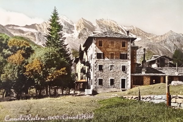 Cartolina - Ceresole Reale - Grand Hotel - 1956