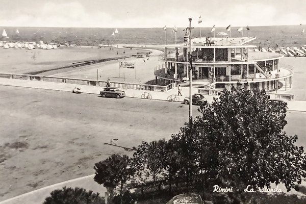 Cartolina - Rimini - La Rotonda - 1958