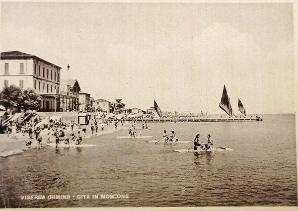 Cartolina - Viserba ( Rimini ) - Gita in Moscone …