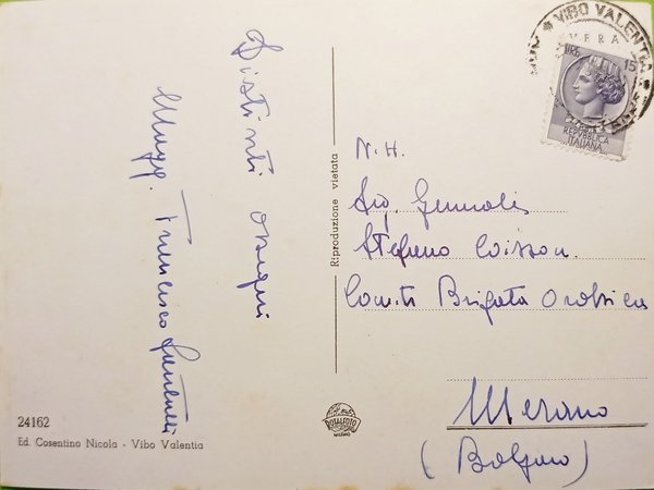 Cartolina - Vibo Valentia - Il Castello Normanno - 1960 …