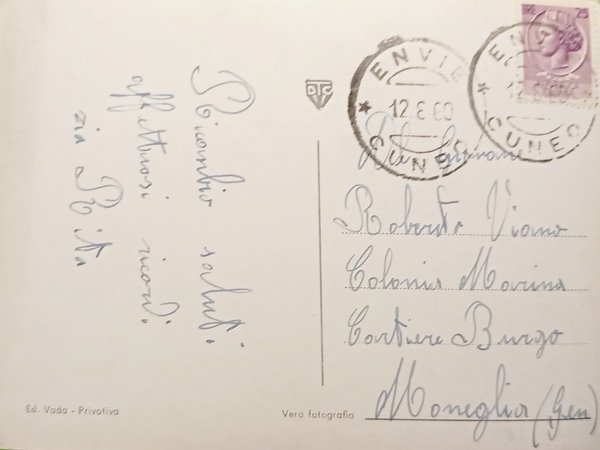 Cartolina - Envie ( Cuneo ) - Castello - 1960