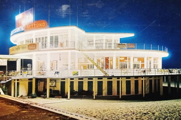 Cartolina - Rimini - Bar Ristorante Nettuno - 1966