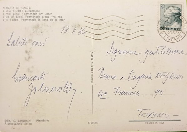 Cartolina - Marina di Campo - Isola d'Elba - Lungomare …