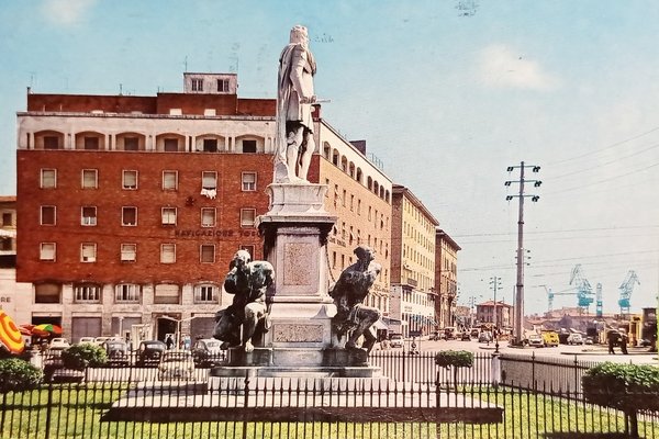 Cartolina - Livorno - Monumento ai 4 Mori e Scali …