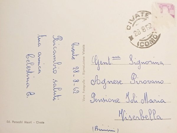 Cartolina - Civate - Rifugio S.E.C. - Marisa Consigliere - …