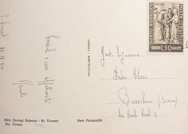 Cartolina - Saint Vincent - Grand Hotel Billia e Casino …