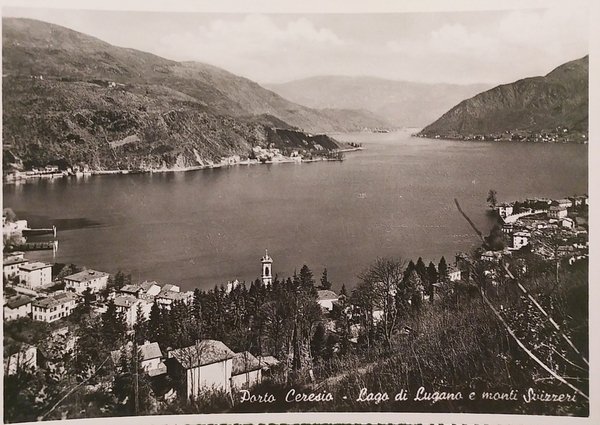 Cartolina - Porto Ceresio - Lago di Lugano e monti …