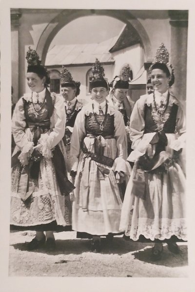 Cartolina - Costumi - Dalla Valle di gardena - 1960 …