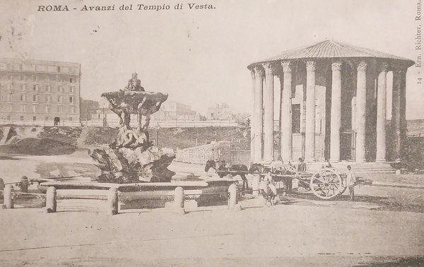 Cartolina - Roma - Avanzi del Tempio di Vesta - …