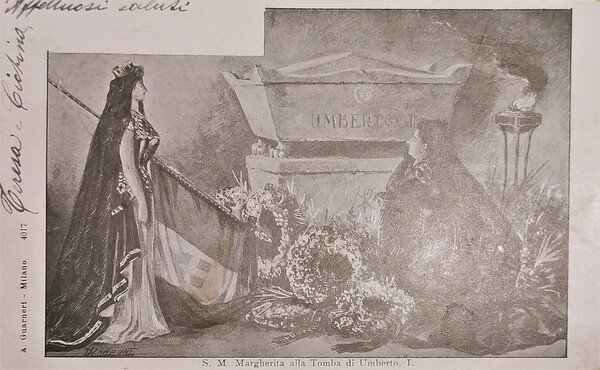 Cartolina - S. M. Margherita alla Tomba di Umberto I …