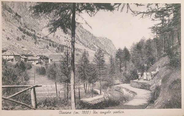 Cartolina - Claviere - Un angolo poetico - 1943