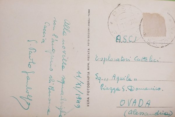 Cartolina - Pisa - Piazza Cavalieri di Malta - 1949