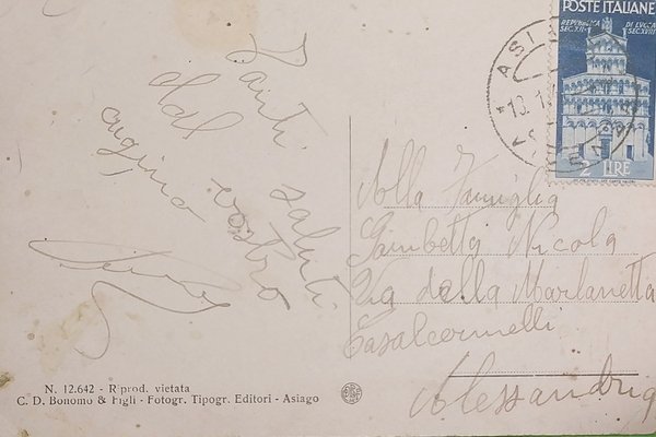 Cartolina - Asiago - Campo Bell'Occhio - 1930 ca.