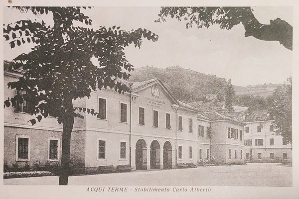 Cartolina - Acqui Terme - Stabilimento Carlo Alberto - 1952