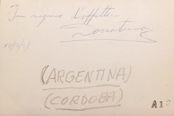 Cartolina - Argentina - Cordoba - 1948