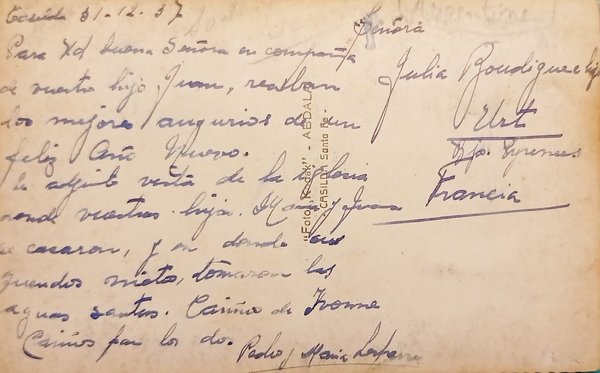 Cartolina - Argentina - Casilda - Interno Chiesa - 1937