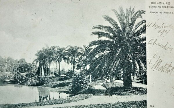 Cartolina - Argentina - Buenos Aires - Parque de Palermo …