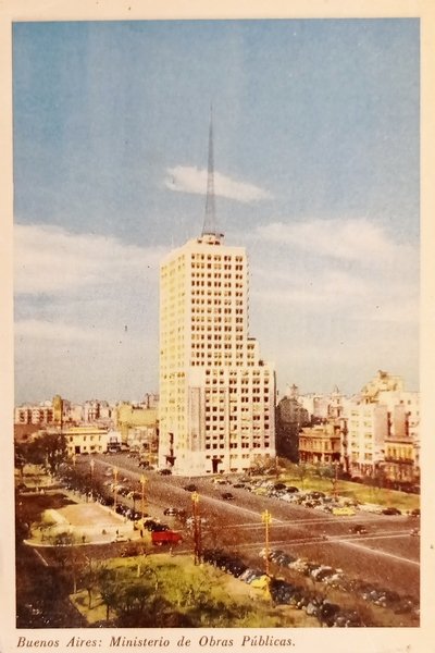 Cartolina - Argentina - Buenos Aires - Ministerio de obras …