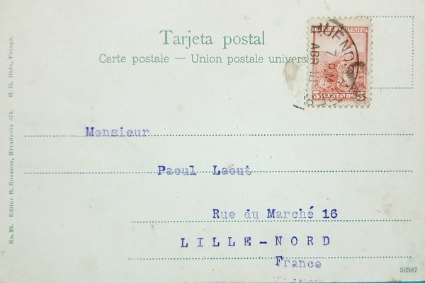 Cartolina - Argentina - La Plata - Municipalidad - 1906