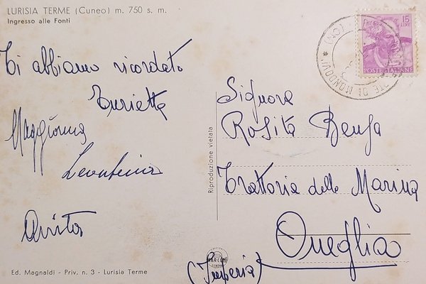 Cartolina - Lurisia Terme ( Cuneo ) - Ingresso alle …