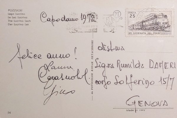 Cartolina - Pozzuoli - Lago Lucrino - 1972