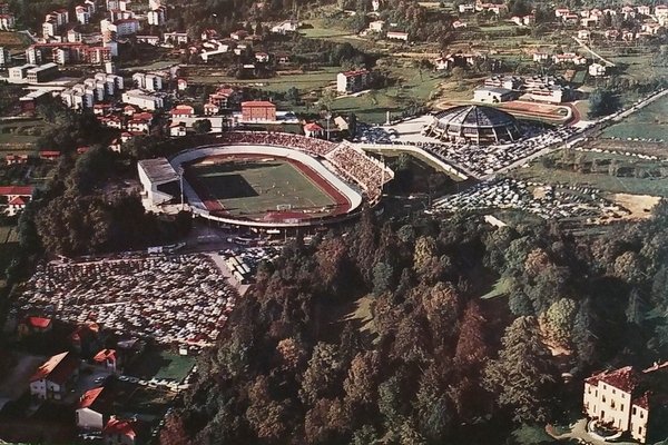 Cartolina - Varese - Stadio Franco Ossola e Palazzetto dello …