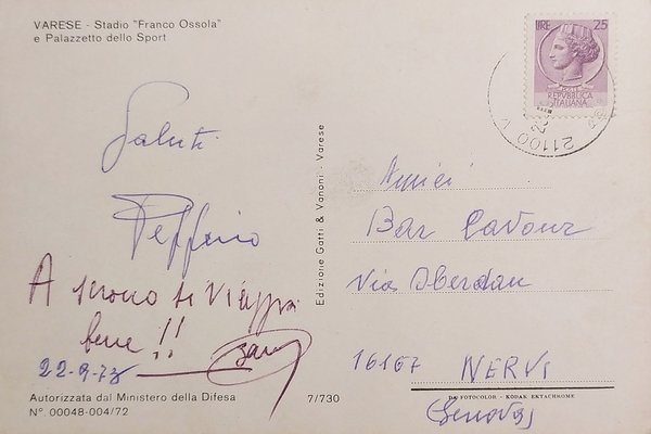 Cartolina - Varese - Stadio Franco Ossola e Palazzetto dello …