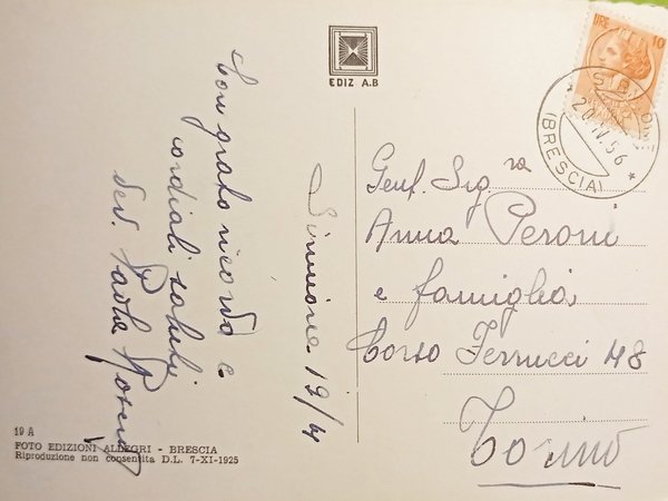 Cartolina - Sirmione ( Brescia ) - Veduta aerea della …