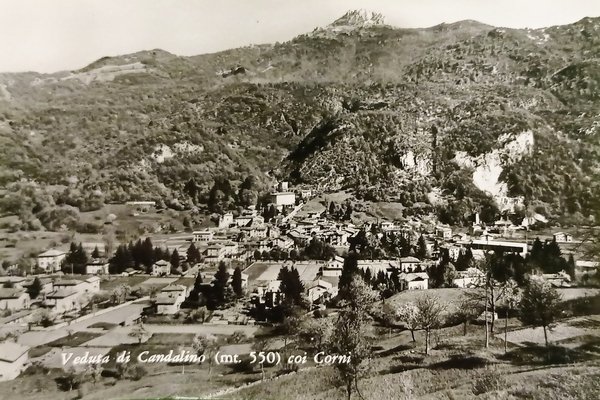 Cartolina - Veduta di Candalino coi Corni ( Como ) …
