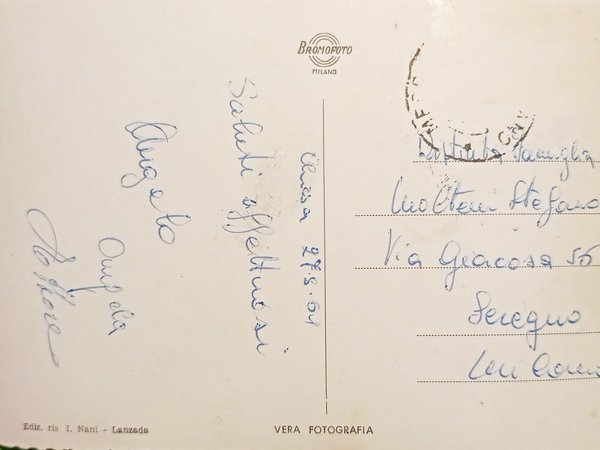 Cartolina - Valmalenco - Dalla seggiovia di Caspoggio - 1961