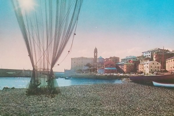 Cartolina - Nervi - Tramonto sul Porticciolo - 1970 ca.