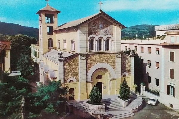 Cartolina - Fiuggi Fonte - Chiesa Regina Pacis - 1966