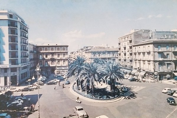 Cartolina - Taranto - Piazza Maria Immacolata - 1966