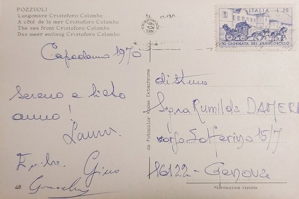 Cartolina - Pozzuoli ( Napoli ) - Lungomare Cristoforo Colombo … | Immagine Gallery 2