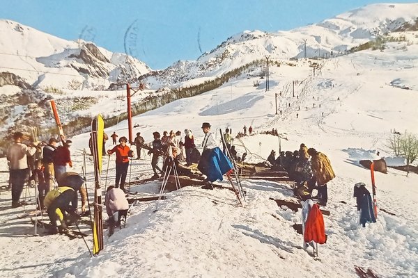 Cartolina - Limone Piemonte - Nuovo skilift al Monte Alpetta …