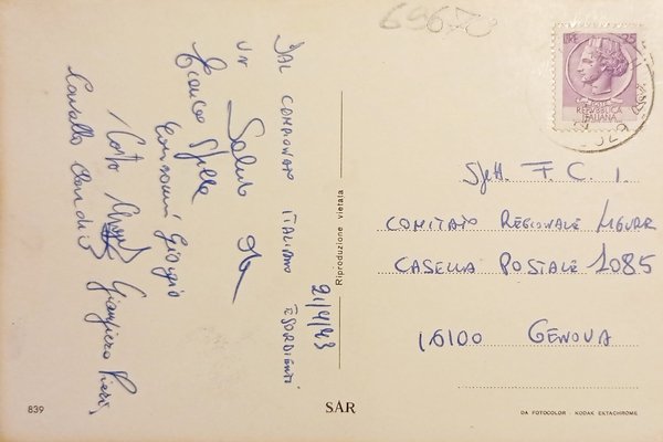 Cartolina - Saluti da Avezzano - Vedute diverse - 1973