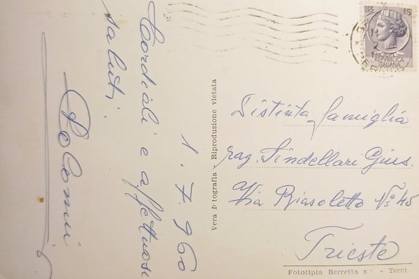 Cartolina - Spoleto - Viale Trento e Trieste - 1960