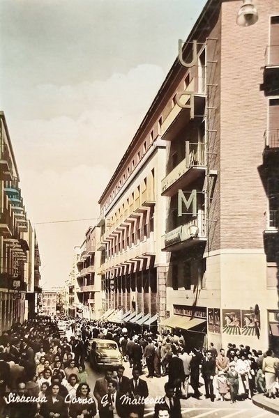 Cartolina - Siracusa - Corso G. Matteotti - 1960