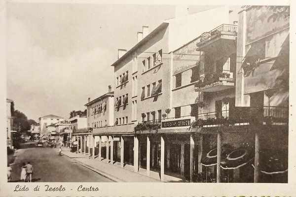Cartolina - Lido di Jesolo - Centro - 1956